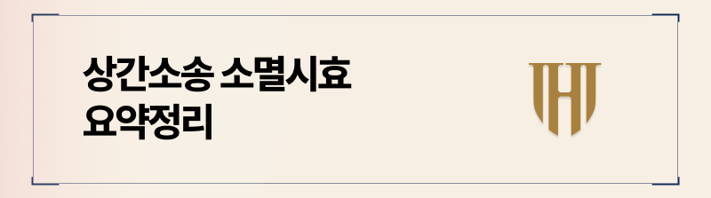 상간소송 청구권에는 소멸시효가 존재합니다.