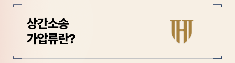 상간소송 가압류 정의